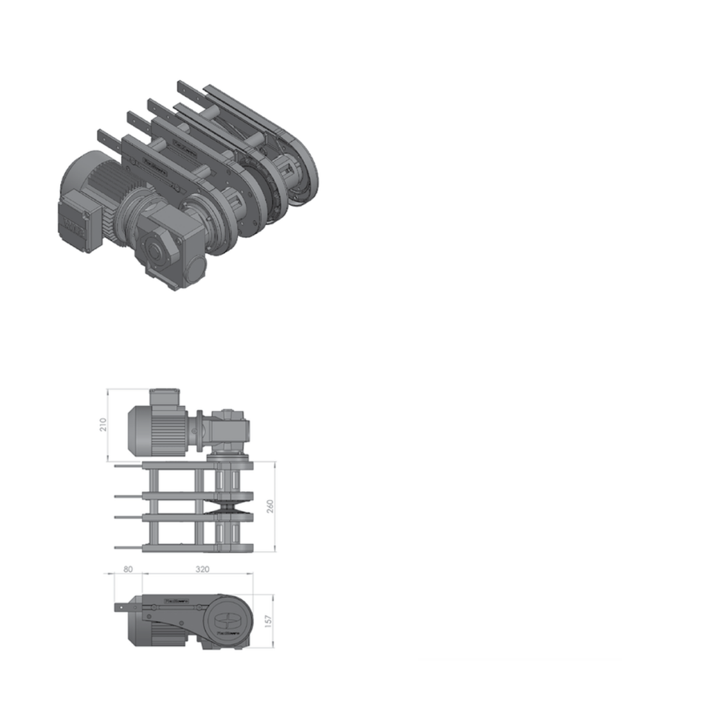 Conveyor half beams