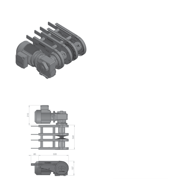 Conveyor half beams