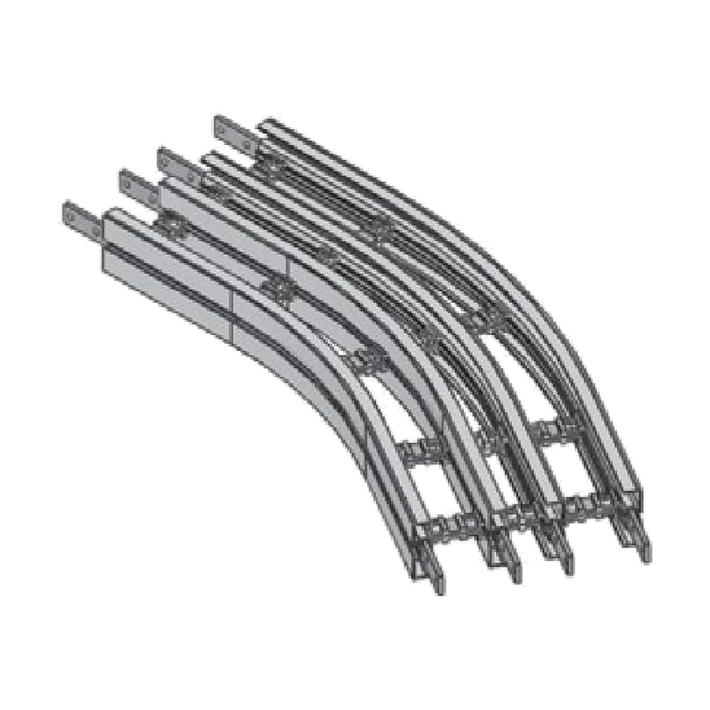 30-degree horizontal bends